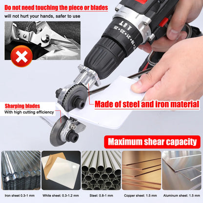 Electric Drill Shears Attachment Cutter Nibbler
